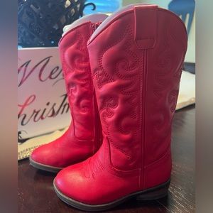Red Cowboy Boots (Copper Key Giddeeup) like New Condition Size 9 from Dillards